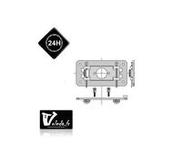 Plaque point fixe support moteur Somfy Ls 40