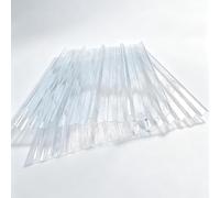 Plaque Polycarbonate Ondulée 1mm Transparente Panneau | Blocage UV Incassable Entretien Facile pour Pergola Abri Jardin Allée Serre(0.9x1.4m (35x55in))