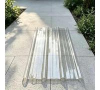 Plaque Polycarbonate Ondulée 1mm Transparente Panneau | UV Blocage Incassable Entretien Facile Découpe Simple pour Carport Terrasse Serre(0.9x1.6m (35x63in))