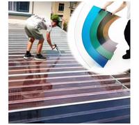 Plaque Polycarbonate pour Serre Jardin, Feuilles de Toit Transparent | Couverture de Toit, Feuille de Toiture en Plastique, pour Marquise Porte Pergola Exterieur Fenêtre(Blue,0.80m x 2.0m)