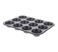 Plaque pour 12 muffins en acier antiadhésif - De Buyer - Gris - Acier gris G