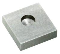 Plaque pour pivot inférieur pour portails (Ø 18/20 mm, dimensions : 60 x 60 mm).