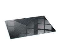 Plaque protection sol devant cheminée en verre et plaque de verre pour cheminée motif pierre 120x60 Tulup