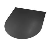 Plaque protection thermique 80x70 cm sol poêle à bois Protection parquet étincelles Acier laqué haute résistance DecorTapis