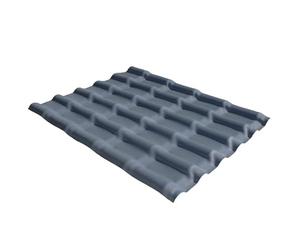 Plaque pvc imitation tuile mini 110 x 90 cm Gris anthracite, l.90 cm, L.110 cm