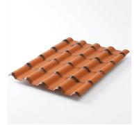 Plaque pvc imitation tuile moderne 222 x 75 cm - L: 222 cm - l: 75 cm - E: 2.3 mm - Antique