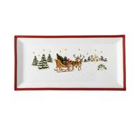 Plaque rectangulaire 36 cm Happy Wintertime 36 x 18 cm