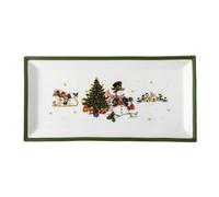 Plaque rectangulaire 36 cm Happy Wintertime 36 x 18 cm