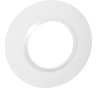 Plaque ronde 1 poste DOOXIE - blanc (Lot de 6)