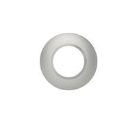 Plaque ronde Dooxie - 1 poste - Effet aluminium