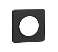 Plaque - SCHNEIDER ELECTRIC - ODACE Touch - 1 poste - Plastique anti-UV - Gris anthracite