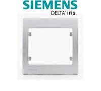 Siemens - plaque simple aluminium delta iris aluminium G