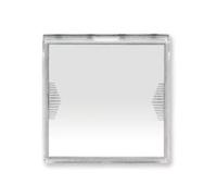 Plaque signalétique bouton pour sonnette AVE Domus 2 modules 1P 10A blanc - 441