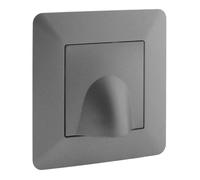 Plaque sortie de câble 16A titanium - Artezo - Zenitech