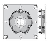 Plaque support moteur 100x100 pour tête étoile LT50/LT60