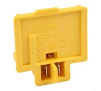 Plaque Terminal 18V 643852-2 pour Perceuse | Remplacement pour précis, numéro 643852-2, plastique , couleur jaune, compatible 18V