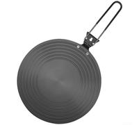 Plaque thermique en alliage d'aluminium pour cuisinières à gaz, 20 x 20 cm, répartiteur de chaleur pour chauffer uniformément et décongeler doucement, design antidérapant pour casseroles, poêles et