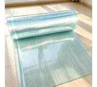 Plaque Toiture Polycarbonate 100 x 2500 cm Aux Intempéries Feuilles de Toiture en Plastique Flexible Résistante pour Serre Pergola Carport Terrasse et Protection Extérieure, 0.8mm