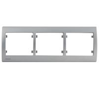 Plaque Triple Horizontale Aluminium Delta IRIS