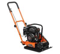 Plaque vibrante à essence VEVOR, moteur 6,5 CV (196 cm³), compacteur vibrant 5600 tr/min, pression de compactage 10,5 kN, plaque 510 x 370 mm, vibreur à guidage manuel pour travaux de pavage, asphalte