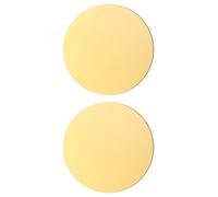Plaques d'acier rondes, environ 200 mm x 2 mm, 2 pièces, qualité H62