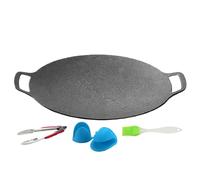 Plaques De Grill Rond BBQ Grill Coréen Non-bâton Pan Grill - Rôti Coréen Multifonctionnel Et Assiette De Cuisson Pour Induction, Cuisinière À Gaz, Plaques De Cuisson Électrique,Grillade À In/extérieur