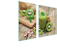 Plaques de recouvrement pour cuisinière 2 pièces 90x52 Couverture de champ en vitrocéramique Planche à découper en bois de kiwi