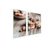 Plaques de recouvrement pour cuisinière 2 pièces 90x52 Couverture de champ en vitrocéramique Planche à découper Gâteau en bois