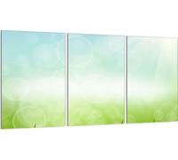 Plaques de recouvrement pour cuisinière 3 pièces 30x52 Couvercle pour plaque vitrocéramique, Vert marguerite