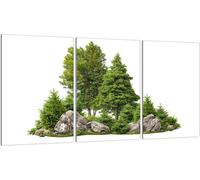 Plaques de recouvrement pour cuisinière 3 pièces 30x52 Couverture de plaque vitrocéramique, Vert forêt