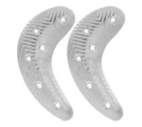 Plaques de Réparation de Talon Demi-lune en Fer pour Chaussures Homme | Finition Argenté Discrète, Montage à Vis avec Clous, pour Sneakers et Bottes, Usage Quotidien