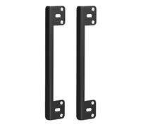 Plaques de réparation pour verrou de poteau de porte | Paire de caches en acier brossé avec flexibilité de rotation gauche et droite, pièces de fixation à vis, mise à niveau