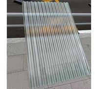 Plaques de toiture en Plastique ondulé Transparent - 1 mm d'épaisseur, Panneaux de lumière Naturelle en PRV, Protection UV, Panneaux de Remplacement, Couverture de carport étanche et autonet