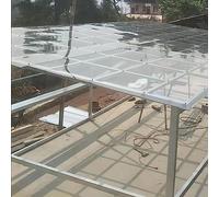 Plaques de toiture en Polycarbonate - Plastique Acrylique Transparent résistant aux intempéries pour serres, abris de Voiture et abribus - Panneaux de Remplacement pour Le Verre