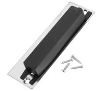 Plaques de Verrouillage Métalliques Argenté pour Porte, 1 Set