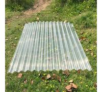 Plaques en Fibre Verre Tôle Toiture Alvéolaire Résistance aux Chocs | Feuille Polycarbonate Auvents de Terrasse, Auvents de Passage，Jardin(5pcs,0.9x1.3m/2.95x4.27ft)