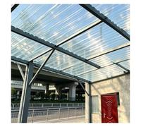 Plaques Toiture en Polycarbonate Transparent Feuille Toit Transparente | Panneaux Toiture Ondulées pour Serre Jardin Abri Voiture Et Véranda(3PCS,100cm/39.4in)