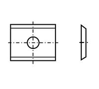 Plaquette 35° 15,7x12x1,5mm T04F 10 pièces
