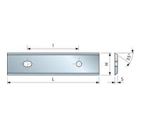 Plaquette carbure 35° pour bois laminés, agglomérés, plastique - 20x12x1,5 mm FREUD