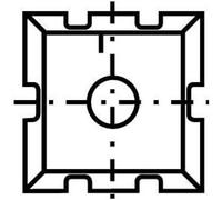 Plaquette carrée 13 | 15 x 15 x 2 mm | 4 pièces | Couteaux réversibles adaptés au bois dur et au bois tendre | Couteaux de rechange pour prétailleurs, fraise à laquer, fraise à rainurer |T08MF