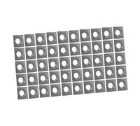 Plaquette carrée | 14 x 14 x 1,2 mm 30° | 50 pièces | Couteaux réversibles adaptés au bois dur et au bois tendre | Couteaux de rechange pour dégrossisseurs, fraises à laquer, fraises à rainer |T08MF