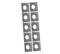 Plaquette carrée 68 | 14,3 x 14,3 x 2,5 mm 35° | 10 pièces | Couteaux réversibles adaptés au bois dur et au bois tendre | Couteaux de rechange pour prétailleurs, fraises à laquer, fraises à rainurer |