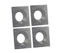 Plaquette carrée 72 | 14,6 x 14,6 x 2,5 mm R=150° | 4 pièces | Couteaux réversibles adaptés au bois dur, au bois tendre, au plastique & aux panneaux de particules | Couteaux de rechange pour prétaille