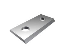 Plaquette HM 35° | 120x13x1,5mm a=60mm |4 pièces | bien adaptée au bois dur et tendre | moins adaptée au MDF | bois dur et tendre |pour outils à plaquettes réversibles | fraises à rainer