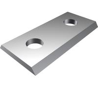 Plaquette Oppold 60 - 30x12x1,5mm a=16mm 4 pces