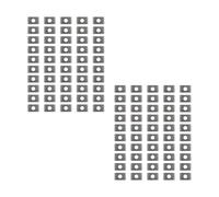Plaquettes carbure | 7,5 x 12 x 1,5 mm, 35° | 100 pièces | Couteaux réversibles pour bois dur, bois tendre, plastique et panneaux de particules | Couteaux de rechange pour prétailleurs, fraise à laque