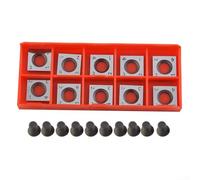 Plaquettes de coupe carrées en carbure réversibles, 14 x 14 mm avec quatre bords pour tête de rabot en spirale, outils de travail du bois