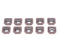 Plaquettes de coupe rotatives pour tour CNC, en carbure de tungstène, lot de 10, pour acier et fonte