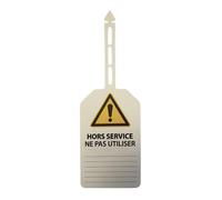 Plaquettes - Hors service ne pas utiliser - 85x145 mm - Polyester