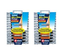 Plasplug MFA500 Lot de 52 chevilles tout en un, 52 Pack